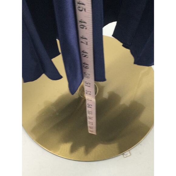 B DARLIN SZ 11 12 juniors navy blue pleated strappy A-Line midi Dress NEW b65 - Picture 3 of 8